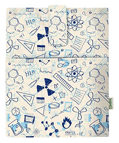 Funda de libro, cubierta para libros, tejido lavable, impermeable, de protección, para tableta de adultos (ciencia)