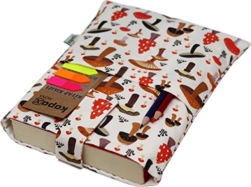 Funda de libro para libro de bolsillo, tejido lavable, impermeable, protector de libro – acolchado, funda de protección para tablet para adulto