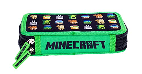 Funda de un Solo lápiz sin Equipo, 2 Solapas, MINECRAFT