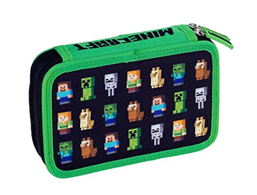 Funda de un Solo lápiz sin Equipo, 2 Solapas, MINECRAFT