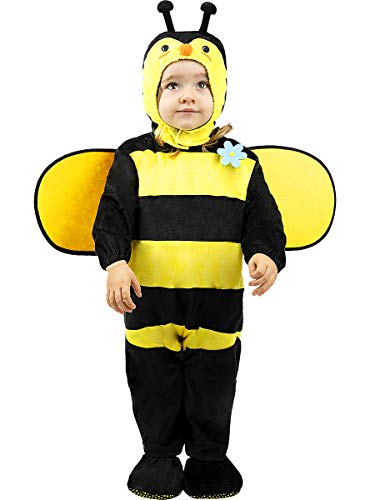 Funidelia | Disfraz de Abeja para bebé Talla 12-24 Meses ▶ Animales, Insectos, Bicho, Abeja - Color: Amarillo - Divertidos Disfraces y complementos para Carnaval y Halloween