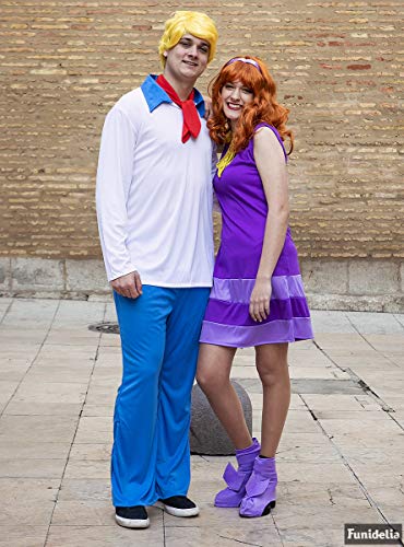 Funidelia | Disfraz de Daphne - Scooby Doo Oficial para Mujer Talla S ▶ Scooby Doo, Dibujos Animados - Color: Morado - Licencia: 100% Oficial - Divertidos Disfraces y complementos