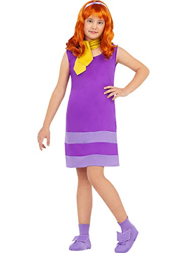 Funidelia | Disfraz de Daphne - Scooby Doo Oficial para niña Talla 10-12 años ▶ Scooby Doo, Dibujos Animados - Color: Morado - Licencia: 100% Oficial - Divertidos Disfraces y complementos