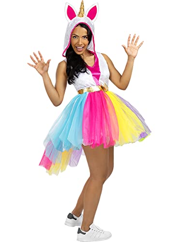 Funidelia | Disfraz de Unicornio para Mujer Talla XL ▶ Originales & Divertidos - Color: Multicolor - Divertidos Disfraces y complementos para Carnaval y Halloween