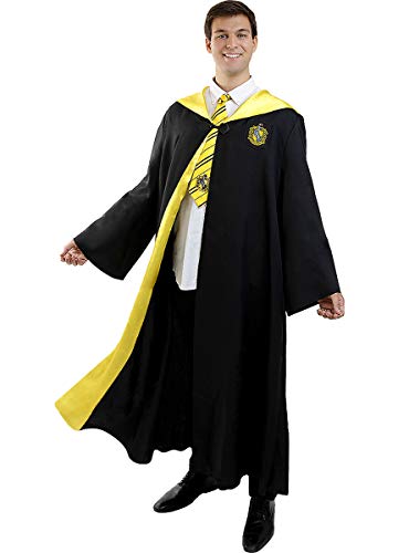 Funidelia | Disfraz Hufflepuff Harry Potter Oficial para Hombre y Mujer Talla M ▶ Hogwarts, Magos, Películas & Series - Color: Negro - Licencia: 100% Oficial