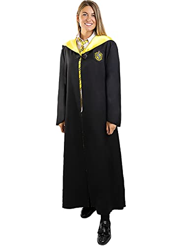 Funidelia | Disfraz Hufflepuff Harry Potter Oficial para Hombre y Mujer Talla M ▶ Hogwarts, Magos, Películas & Series - Color: Negro - Licencia: 100% Oficial