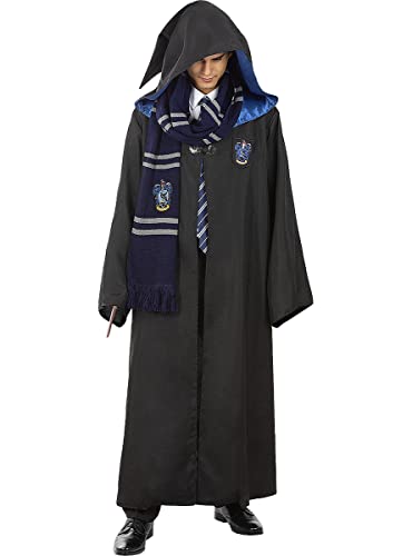 Funidelia | Disfraz Ravenclaw Harry Potter Oficial para Hombre y Mujer Talla M ▶ Hogwarts, Magos, Películas & Series - Color: Negro - Licencia: 100% Oficial