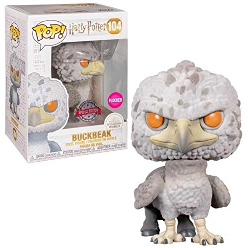 Funko POP! Harry Potter Buckbeak [Flocked] #104 Exclusive Bundled with PET Compatible .50mm Extra Rigged Protector