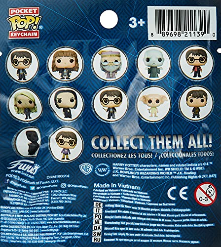 FunKo Pop Llaveros Harry Potter en bolsas sorpresa, una figura aleatoria , Modelos/colores Surtidos, 1 Unidad