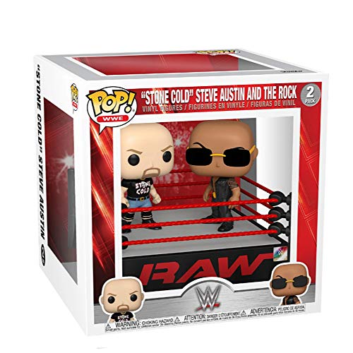 Funko- Pop Moment WWE The Rock vs Stone Cold in Wrestling Ring (54661)