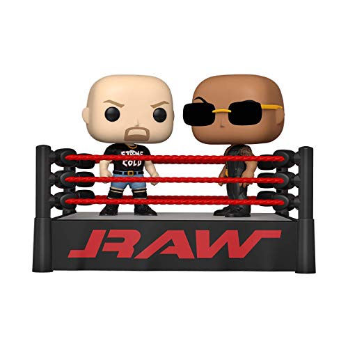 Funko- Pop Moment WWE The Rock vs Stone Cold in Wrestling Ring (54661)