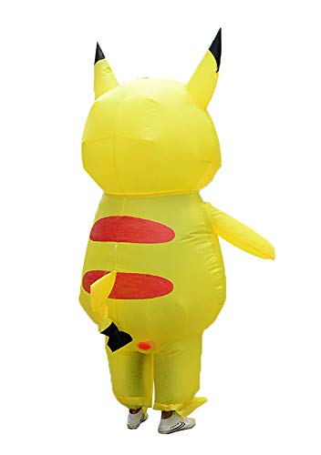 FunnyCos Traje inflable adulto explotar Animal Fancy Dress Halloween Cosplay Mono, Pikachu, Taille unique