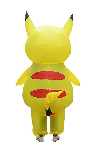 FunnyCos Traje inflable adulto explotar Animal Fancy Dress Halloween Cosplay Mono, Pikachu, Taille unique