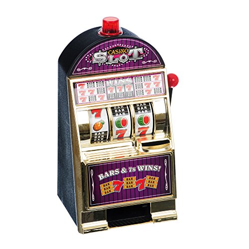 Funtime Caja de Ahorro de Dinero para Dinero, Ranura de Casino, máquina de Banco de Cerdito electrónico.