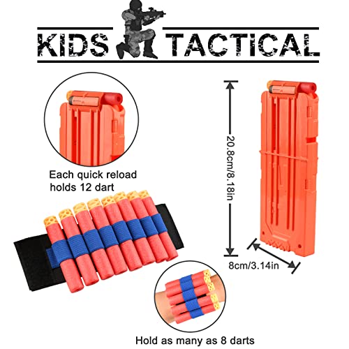 FUQUN Kit de Chaleco Táctico para Niños para Pistolas Nerf Serie N-Strike, Balas de Dardos de Recarga, Bolsa de Dardos, Clips de Recarga, Máscara Táctica, Muñequera y Gafas Protectoras para Niños