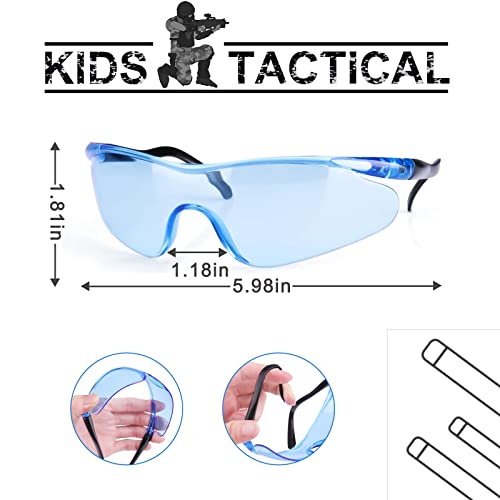 FUQUN Kit de Chaleco Táctico para Niños para Pistolas Nerf Serie N-Strike, Balas de Dardos de Recarga, Bolsa de Dardos, Clips de Recarga, Máscara Táctica, Muñequera y Gafas Protectoras para Niños