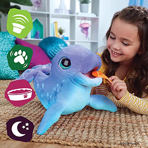 furReal, Mon dauphin joyeux, peluche interactive, animal électronique, plus de 80 sons et réactions, dès 4 ans