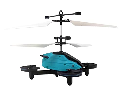 Future RC dron (2 unidades), cuadricóptero con control por sensor, fácil de controlar por movimiento manual, control de gestos, incluye mando a distancia por infrarrojos, para niños