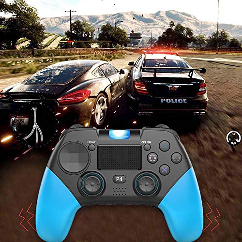 FXQIN Controlador de Juegos PS4 Bluetooth Gamepad inalámbrico para Consolas PS4, PC, Android, Steam, Game Controller con Panel táctil Audio de vibración Dual, joysticks