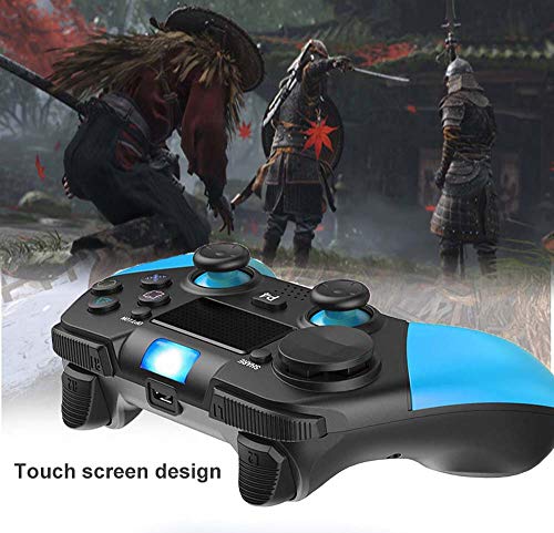 FXQIN Controlador de Juegos PS4 Bluetooth Gamepad inalámbrico para Consolas PS4, PC, Android, Steam, Game Controller con Panel táctil Audio de vibración Dual, joysticks