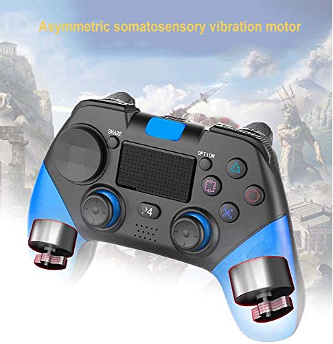 FXQIN Controlador de Juegos PS4 Bluetooth Gamepad inalámbrico para Consolas PS4, PC, Android, Steam, Game Controller con Panel táctil Audio de vibración Dual, joysticks