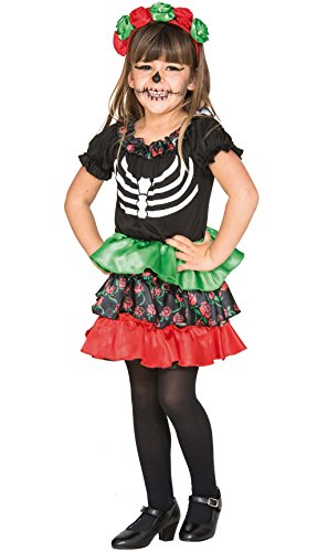 Fyasa 706465-TBB Catrina Girl Disfraz de 1 a 2 años, multicolor, pequeño