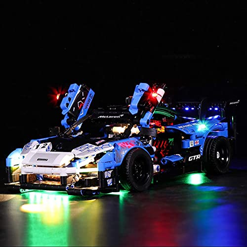 FYHCY Juego de iluminación LED para tecnología Lego 42123 McLaren Senna GTR (Solo LED Incluido, sin Kit Lego) Upgraded Version