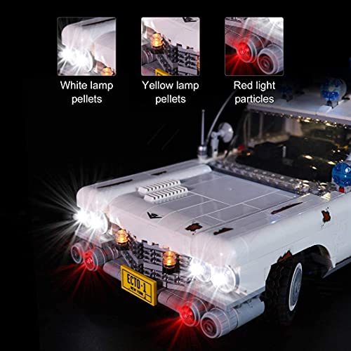 FYHCY Kit de iluminación LED con luz y Sonido para Lego Ghostbusters ECTO-1 - Kit de Luces LED para el Modelo Lego 10274 (Solo Juego de Luces LED, sin Kit Lego) - Versión de Control Remoto B