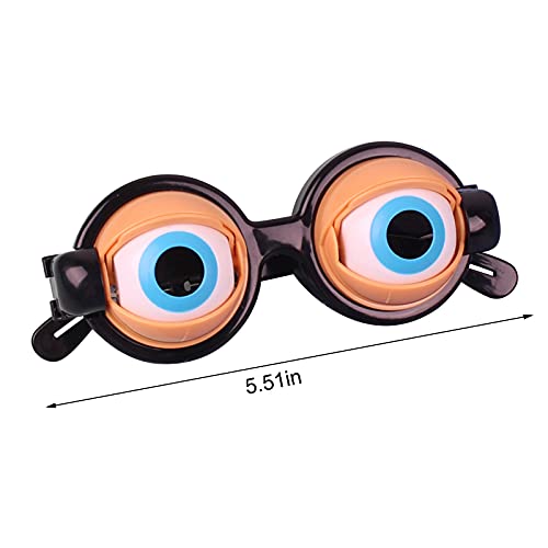 Gafas Divertidas, Juguetes Divertidos de Gafas de Broma, Suministros de Juguetes de Ojos Locos, Fiesta Infantil para Halloween, Navidad, Regalo, Juguetes de mordaza