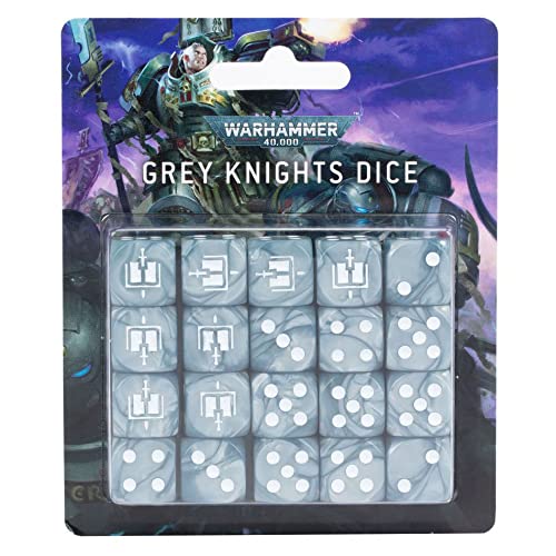 Games Workshop Warhammer 40k - Juego de Dados de Caballeros Grises