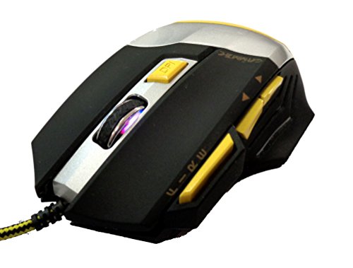 GAMMEC MOGM02 - Ratón Gaming, GM 2, 7 Teclas Luminosas en 7 Colores