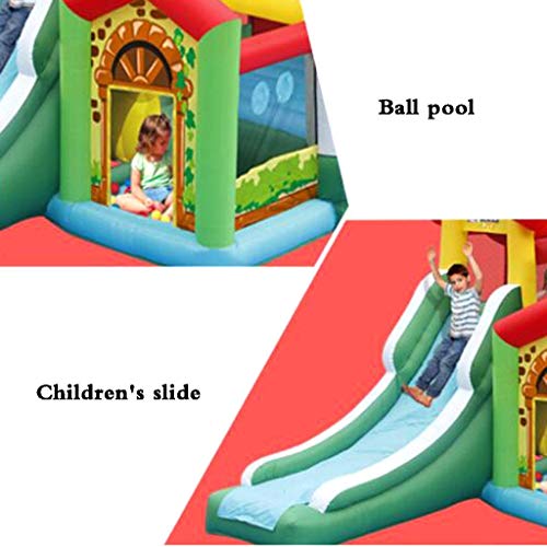 GAXQFEI Castillos Hinchables para Niños 's Castillo Inflable de Interior para Niños' S Tobogán para Niños 'Juguetes para Niños Al Aire Libre Gran Parque de Atracciones Castillo Inflable Jardín de I