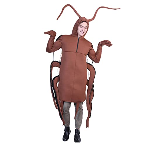 GGOODD Halloween Carnaval Fiesta de Navidad Etapa Rendimiento Ropa Cucaracha Body Cosplay Disfraz para Adultos Niños