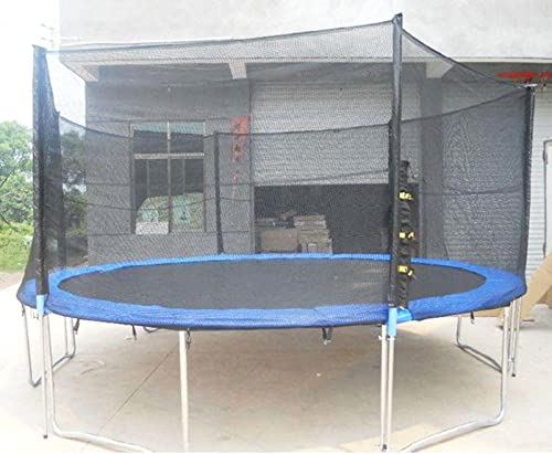 GHJGDAOM Red Protectora Cama Elastica, Ø150, 183, 244, 306, 366, 396, 427, 488 Cm Red De Seguridad Trampolín Redonda, para De 6/8/12 Postes, Anti UV Desgarro,Solo Neto,8ft 2.44m 6 Poles