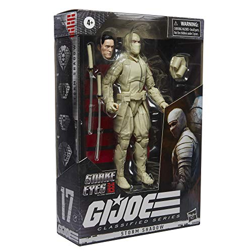 G.I. Joe E8496 Classified Series - Snake Eyes: Figura Premium Storm Shadow 17 con empaque con Arte Distintivo - 15 cm