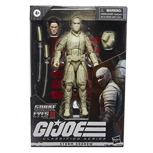 G.I. Joe E8496 Classified Series - Snake Eyes: Figura Premium Storm Shadow 17 con empaque con Arte Distintivo - 15 cm