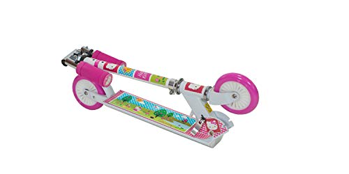 GIL Patinete de aluminio para niños y niñas, con licencia de 2 ruedas, para niños a partir de 5 años, manillar plegable, altura ajustable, capacidad de carga máxima de 50 kg