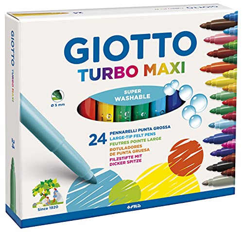 Giotto Turbo Maxi Rotuladores, Estuche 24 unidades