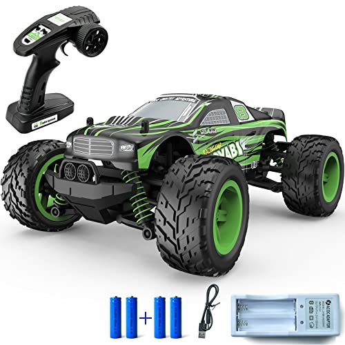 GizmoVine Coche teledirigido, 40 km/h, 4 WD, Hobby RC 2,4 GHz, todoterreno, juguete todoterreno, con 2 baterías recargables para adultos y niños, en interiores y exteriores