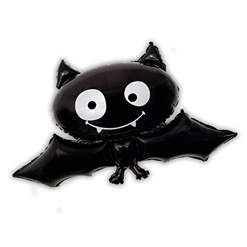 Globo Halloween de poliamida con forma de murciélago de ≈96cm apto para la utilización de helio