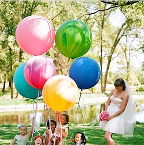 Globos Gigantes de Fiesta, 10 Piezas Globos Grandes 90 cm de Látex, Gigante Globos de Colores para Fiesta Cumpleaños Bodas Bautizo Graduación Navidad Carnaval Celebraciones (Colores)