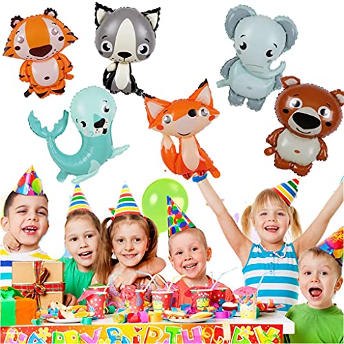 Globos para niños, 12 unidades, diseño de animales, para cumpleaños infantiles, animales de la selva, animales marinos, globos para niños, cumpleaños, fiestas, baby shower, regalo