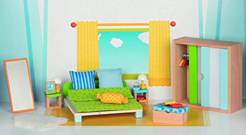 Goki- Muebles para Marionetas Flexibles, dormitorios, Color Mixto (51538)