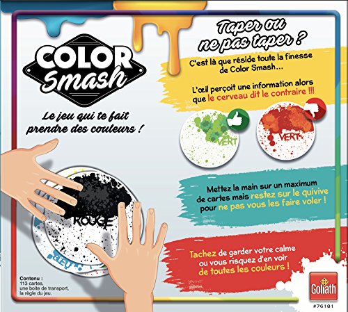 Goliath - Color Smash - Juego de Ambiente - A Partir de 6 años - Juego de Mesa - Juego de Velocidad