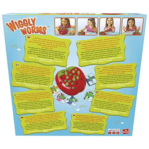 Goliath- Wiggly Worms. Juego de Mesa Infantil. A Partir de 4 años, Multicolor (919207006)