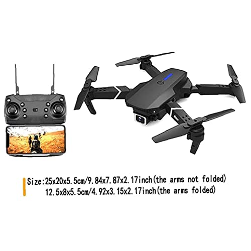 GPS Drone E88 Pro para Adultos Cámara 4K Plegable Video En Vivo Drone RC Quadcopter Organizar Aviones con 1 Batería