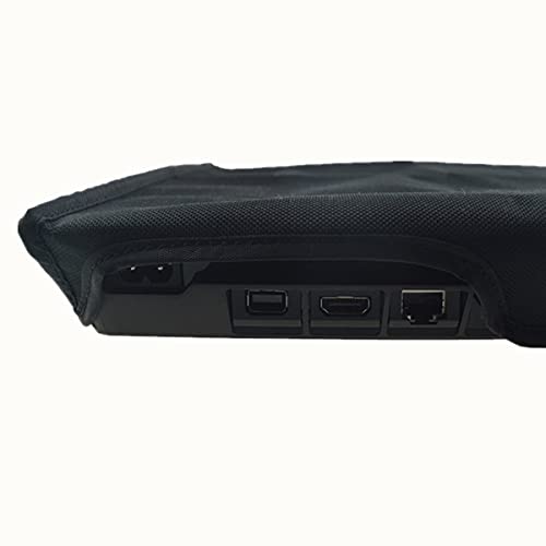 Greatangle-UK Funda Negra a Prueba de Polvo Funda de Neopreno Suave a Prueba de Polvo para Sony Playstation 4 PS4 / PS4 Accesorios de Consola Delgada Negro