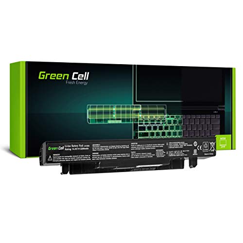 Green Cell Batería para ASUS A450 A450C A450CA A450CA-WX102D A450CA-WX103D A450CA-WX104D A450CA-WX106D A450CA-WX107D A450CA-WX219D A450CA-WX314D A450CA-WX338H Portátil (2200mAh 14.4V Negro)