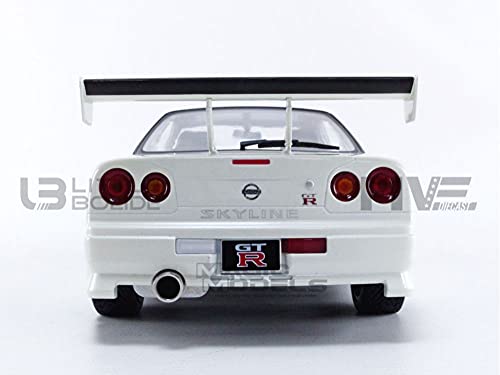 Greenlight 1999 Nissan Skyline GT-R R34 Nismo Blanco Perla 1:18 19049