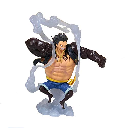 GSDGSD 19CM Anime una Pieza Figura Rey del Artista el Hombre Serpiente Luffy Hombre Serpiente Mono D Luffy Gear 4 PVC Juguete de Modelos coleccionables